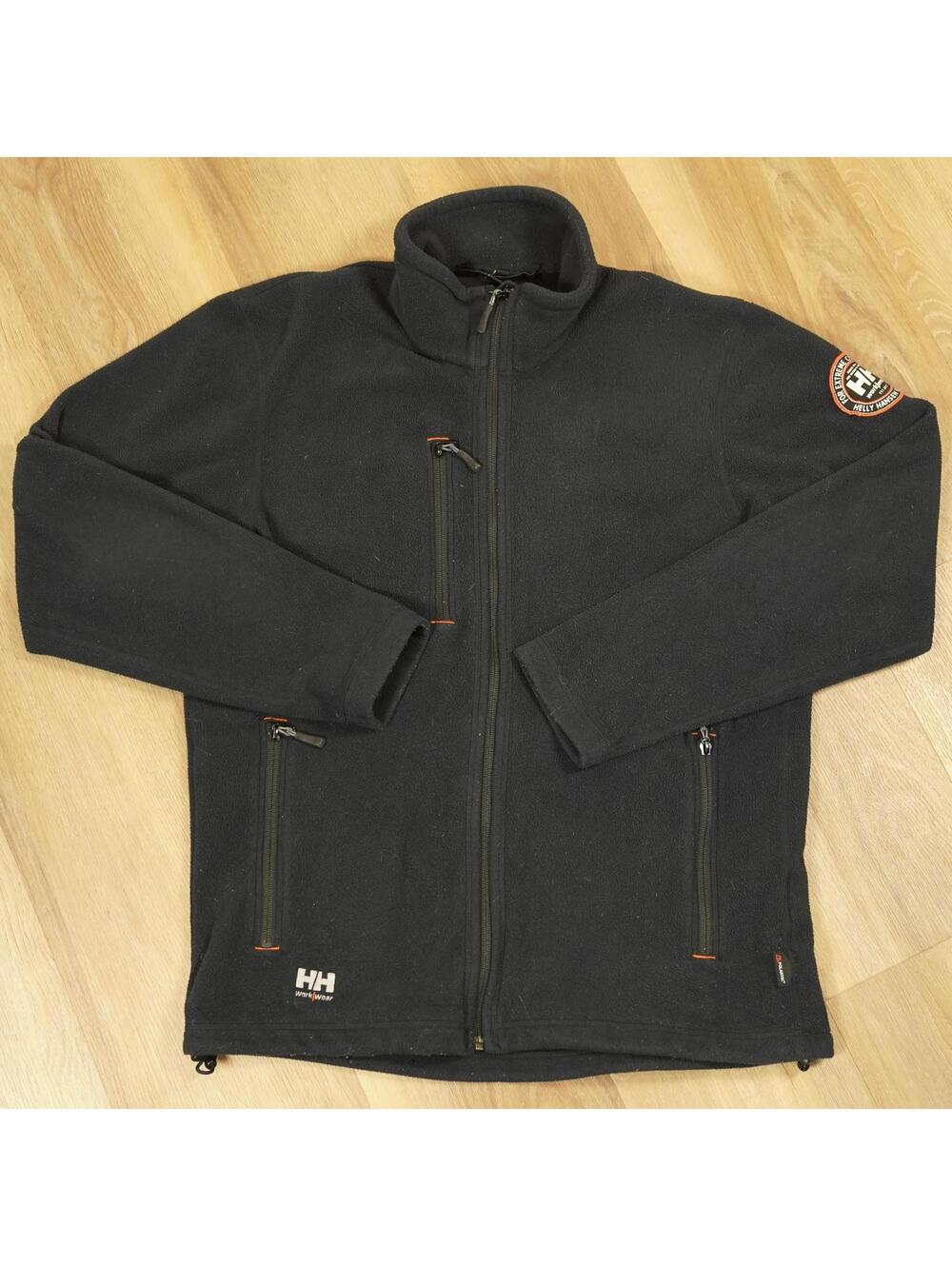 Helly Hansen‎ Men's Workwear Zip-Up - Large, Black, Polartec Fleece Gorpcore